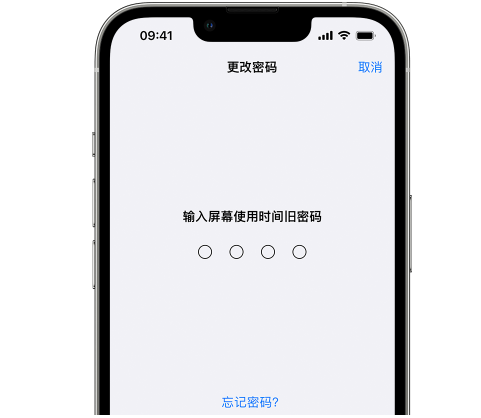 聊城iPhone屏幕维修分享iPhone屏幕使用时间密码忘记了怎么办 