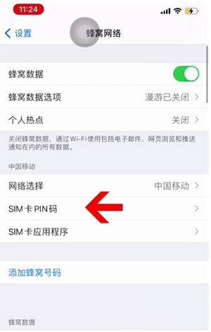 聊城苹果14维修网分享如何给iPhone14的SIM卡设置密码 