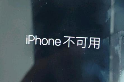 聊城苹果服务网点分享锁屏界面显示“iPhone 不可用”如何解决 